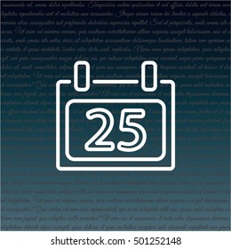 Web line icon. Calendar