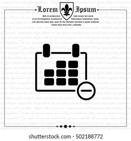 Web line icon. Calendar