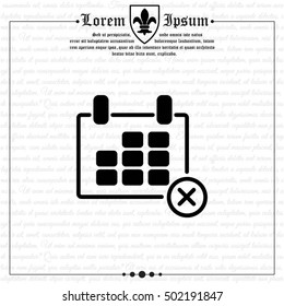Web line icon. Calendar