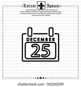 Web line icon. Calendar