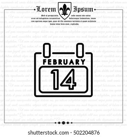 Web line icon. Calendar