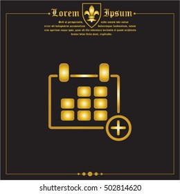 Web line icon. Calendar