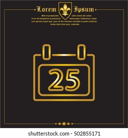 Web line icon. Calendar