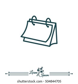 Web line icon. Calendar