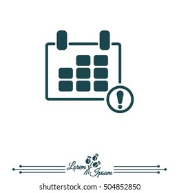 Web line icon. Calendar