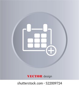 Web line icon. Calendar