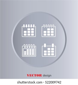 Web line icon. Calendar