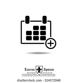 Web line icon. Calendar