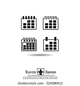 Web line icon. Calendar