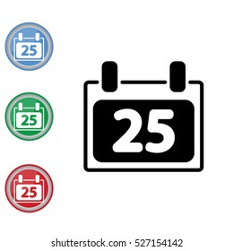 Web line icon. Calendar