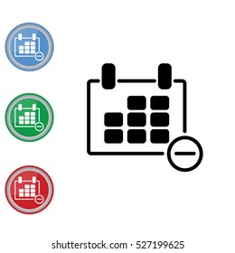 Web line icon. Calendar