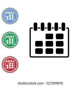 Web line icon. Calendar