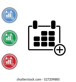 Web line icon. Calendar