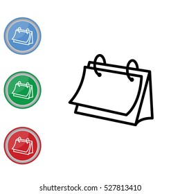 Web line icon. Calendar