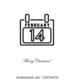 Web line icon. Calendar