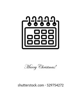 Web line icon. Calendar
