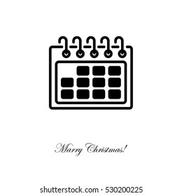 Web line icon. Calendar