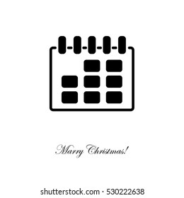 Web line icon. Calendar