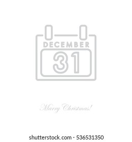 Web line icon. Calendar