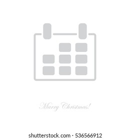 Web line icon. Calendar