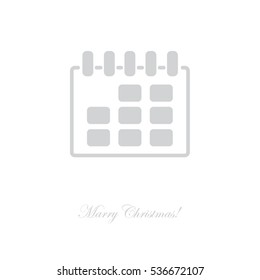 Web line icon. Calendar