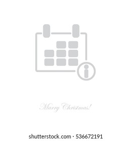 Web line icon. Calendar