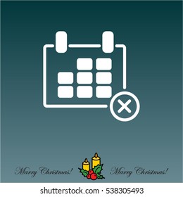 Web line icon. Calendar