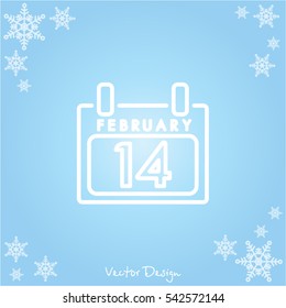 Web line icon. Calendar