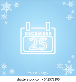 Web line icon. Calendar