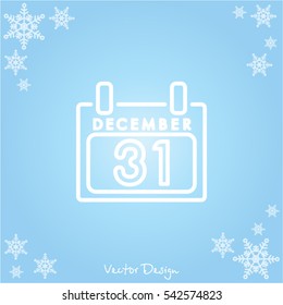 Web line icon. Calendar