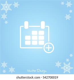 Web line icon. Calendar