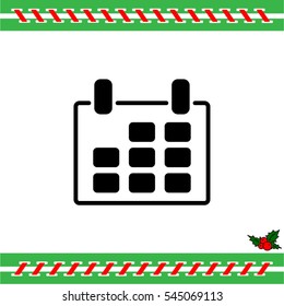 Web line icon. Calendar