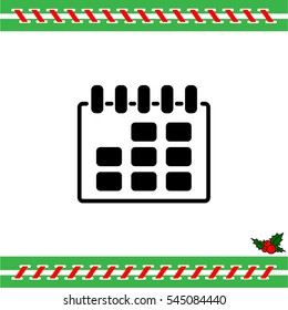 Web line icon. Calendar
