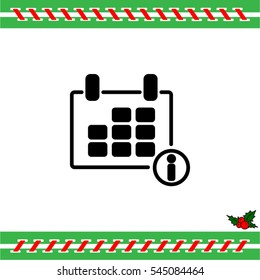 Web line icon. Calendar