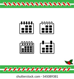 Web line icon. Calendar