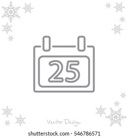 Web line icon. Calendar