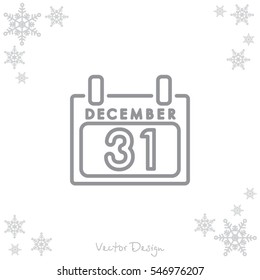 Web line icon. Calendar