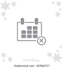 Web line icon. Calendar