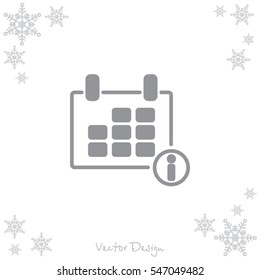 Web line icon. Calendar