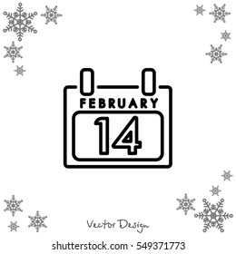 Web line icon. Calendar