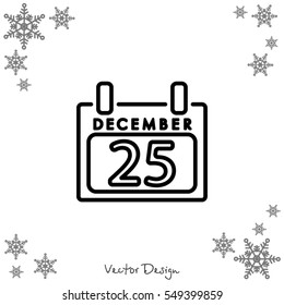 Web line icon. Calendar