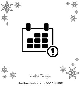 Web line icon. Calendar