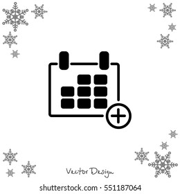 Web line icon. Calendar
