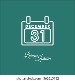 Web line icon. Calendar