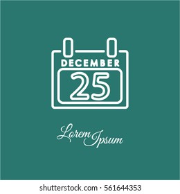 Web line icon. Calendar