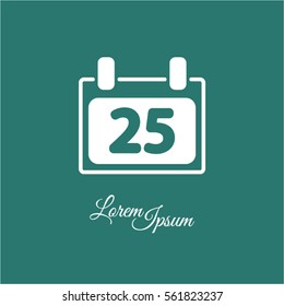 Web line icon. Calendar