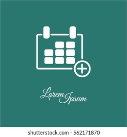Web line icon. Calendar