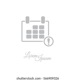 Web line icon. Calendar