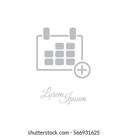 Web line icon. Calendar