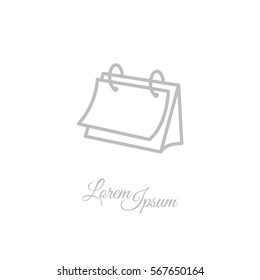 Web line icon. Calendar